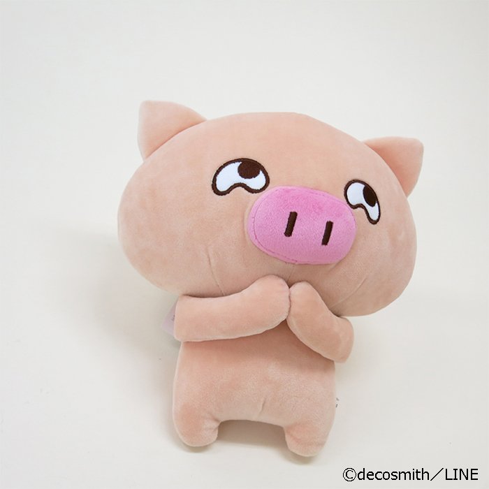 ポイント2倍 ぶたたLINE ぬいぐるみ んふふ - キャラクターグッズ