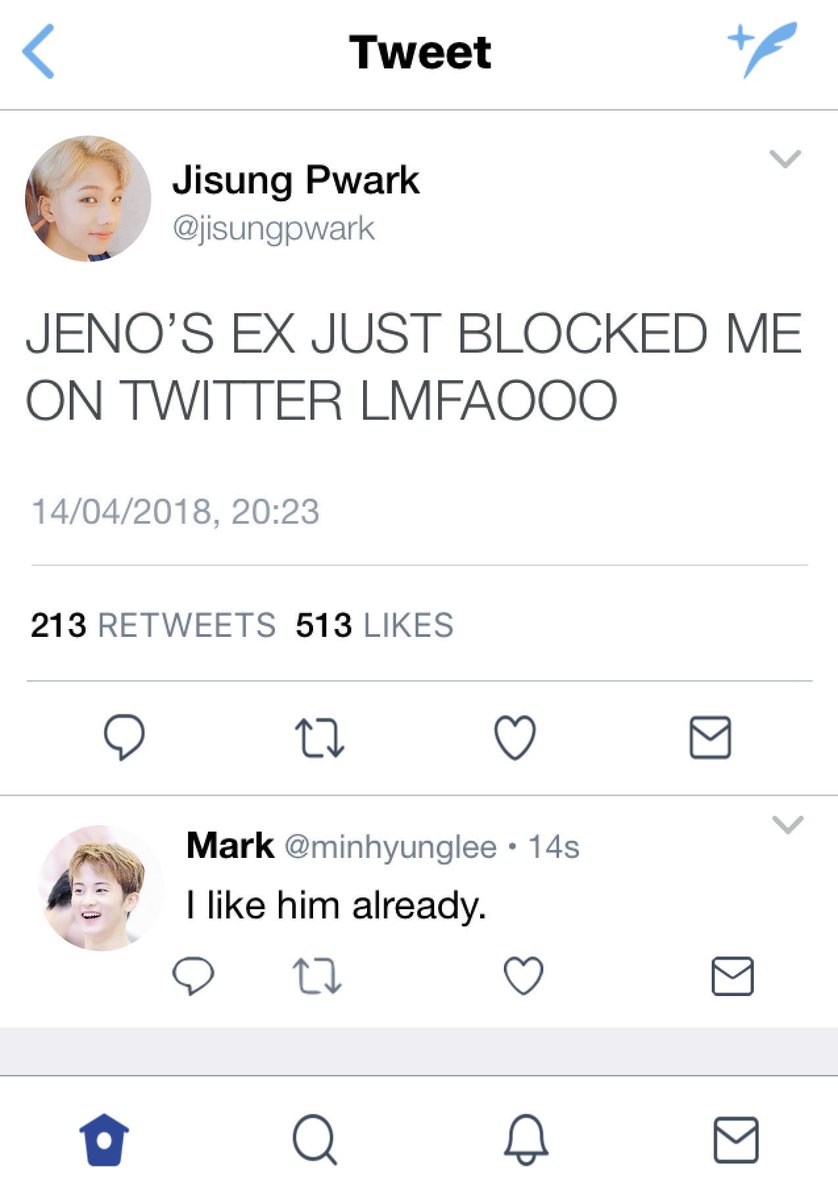 jeno's friends finds jaemin's twitter account