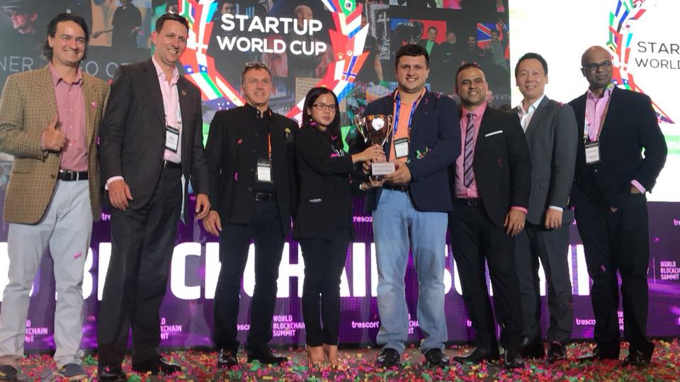 Discoperi_Inc's tweet photo. Discoperi has just won the Startup World Cup 2019 at the World Blockchain Summit! We are more than thankful to @TresconGlobal and Mohammed Saleem for the opportunity to be awarded and recognition! #WBSSingapore #blockchain #discoperi #winner https://t.co/Npm49f86jh