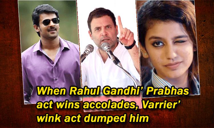 NTVJustIn's tweet photo. When #RahulGandhi’ #Prabhas act wins accolades, #Varrier’ wink act dumped him
https://t.co/oXj62NTaHc
#NoConfidenceMotion #TDP #BJP #Congress https://t.co/BwUMaTHF4L