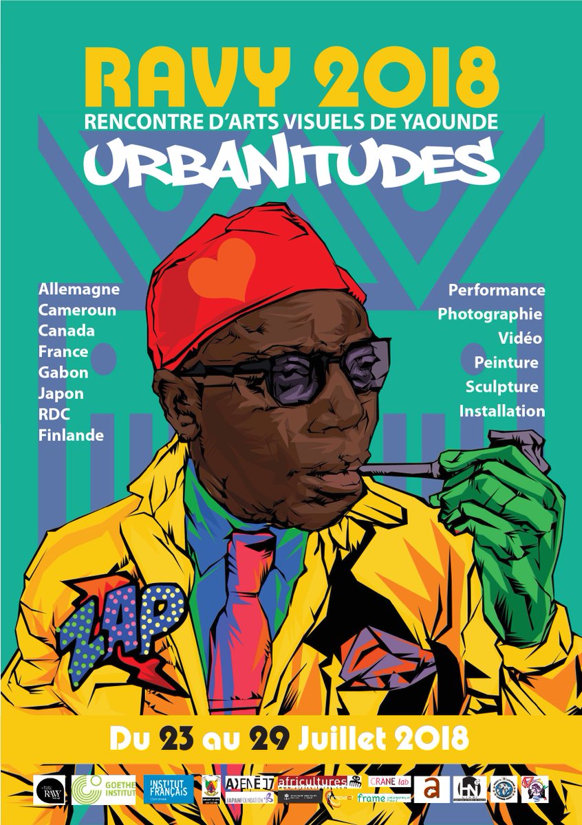 IFCameroun's tweet photo. YAOUNDE
Vous êtes passionnés, amateurs ou interressés par la photographie, la vidéo, la peinture, la sculputure, les installations et/ou les performances?
Venez assister aux Rencontres d'Arts Visuels de Yaoundé #Ravy2018 prévues du 23 au 29 juillet 2018.
Programme et lieux 👇 https://t.co/zEUk8H4Mc4