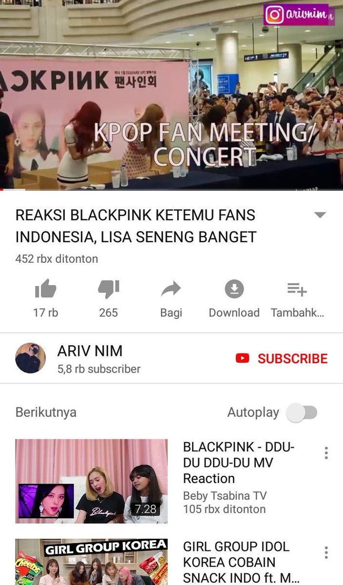[BP] gk tau yah gue tiba2 aja jadi mikir kesini 😅 Lisa seneng bgt pas ketemu fans Indonesia. Sampe gue mikir apakah ini sebuah kode? Hahaha