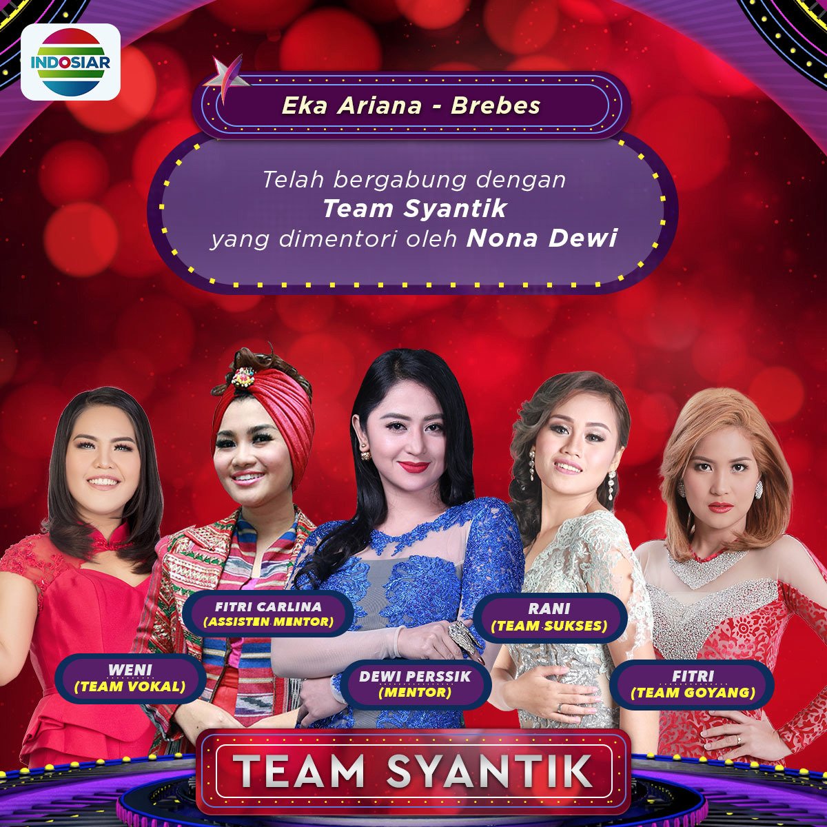 #TimSyantik sudah melengkapi pasukan mereka dengan masuknya Eka Ariana kedalam tim yang dipimpim oleh Dewi Perssik. 

#BintangPantura5