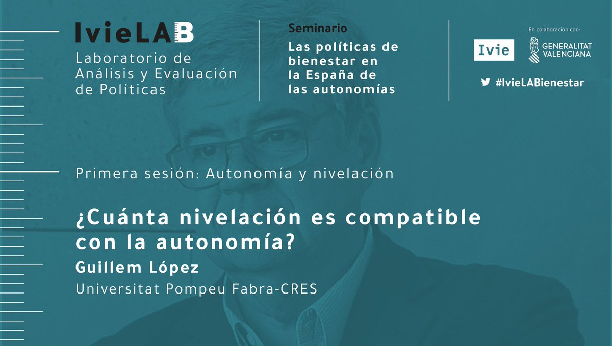 Ivie_news's tweet photo. ¿Cuánta nivelación es compatible con la autonomía?, ya está disponible el vídeo de la ponencia de Guillem López (@UPFBarcelona) en el seminario #IvieLABienestar https://t.co/50MMrHvJbN #Youtube https://t.co/zsOufuInID