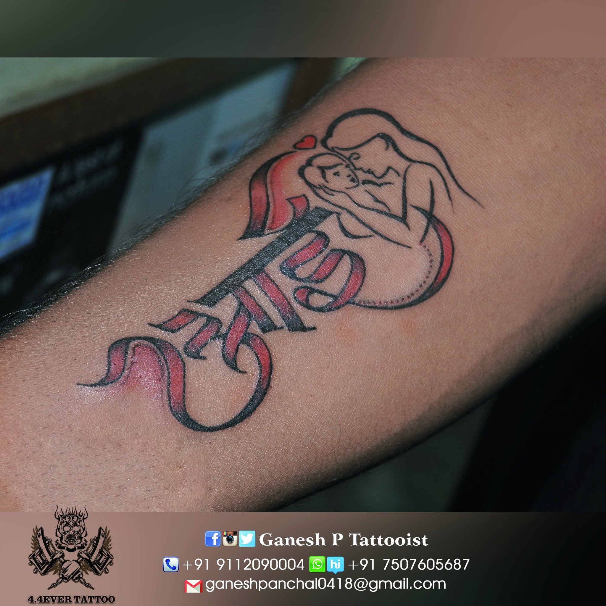 Inkingkings pune inkingkings Aai baba Arm band tattoo desig instagram  post download  ImgInncom