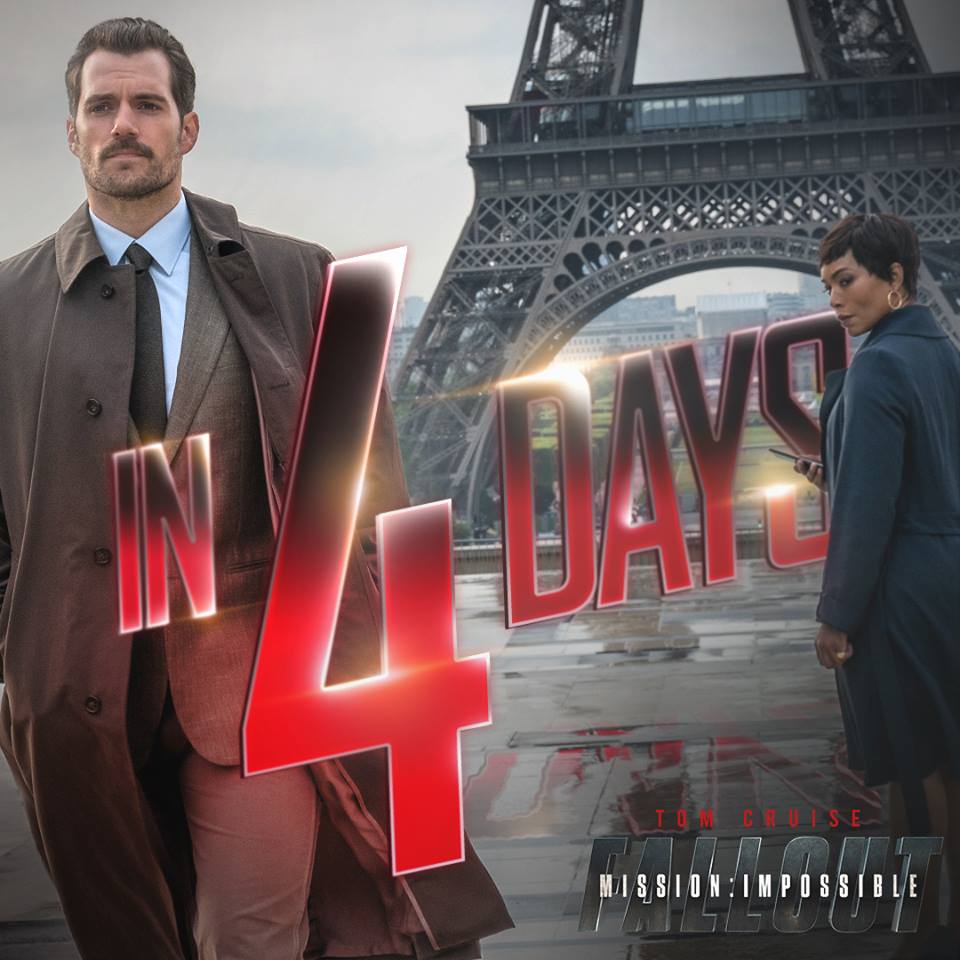 UIPMoviesID's tweet photo. Tinggal 4 hari lagi. Lihat Henry Cavill dan Angela Bassett dalam #MissionImpossible Fallout 4 Hari lagi di bioskop dan @IMAX mulai 25 Juli. https://t.co/fsSIwaieZW