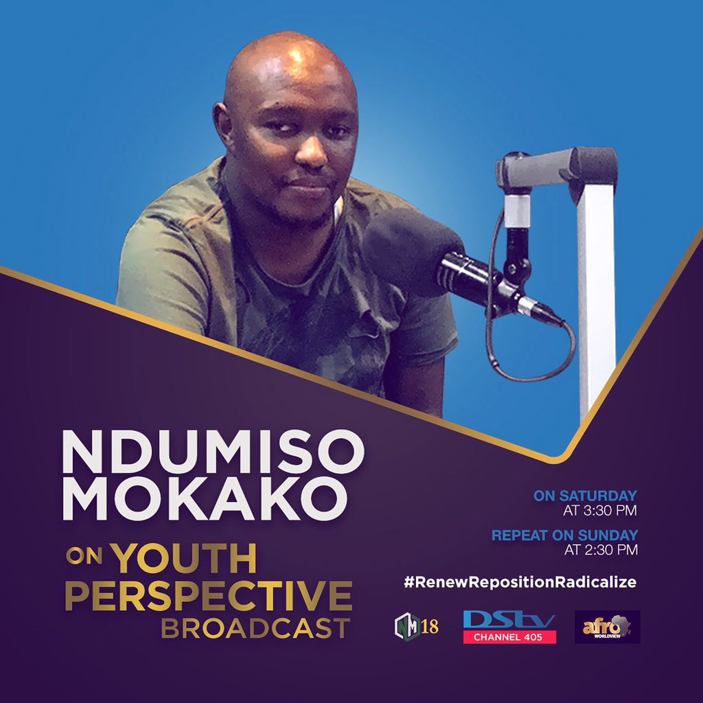 🎥Tomorrow we are on the #YouthPerspective program on @afroworldview, Channel 405 engaging with young people on pertinent issues which affect us all. 📺 #RenewRepositionRadicalize