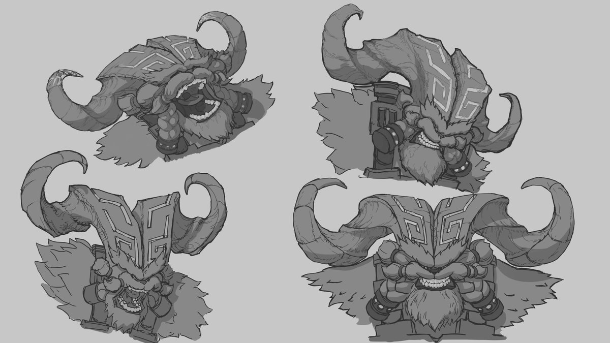 trevtruscott's tweet photo. These are my entries for the Champion Memotions Contest for #leagueoflegends #artoflegends #lol Lots of fun to do this and learned a bunch thanks #riot #Microsoft #ornn #amumu #sketch https://t.co/9XDNWom0EU