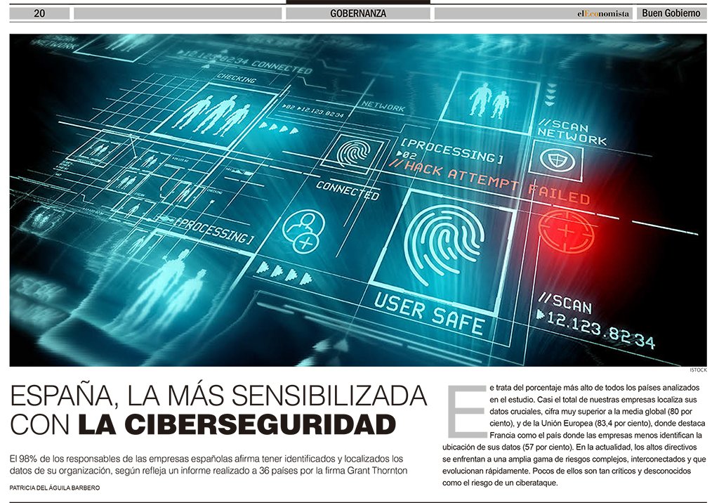 EnricVilamajo's tweet photo. ¿Creéis que es #España un país a la vanguardia en #ciberseguridad? En una reciente encuesta, somos el país más concienciado (98% de #empresas identifican sus datos cruciales). Eso sí, sólo un 20% cree que sufrirá un #ciberataque, y el 30% cree estar bien preparado ante ello. https://t.co/Hyl1cv75Hg
