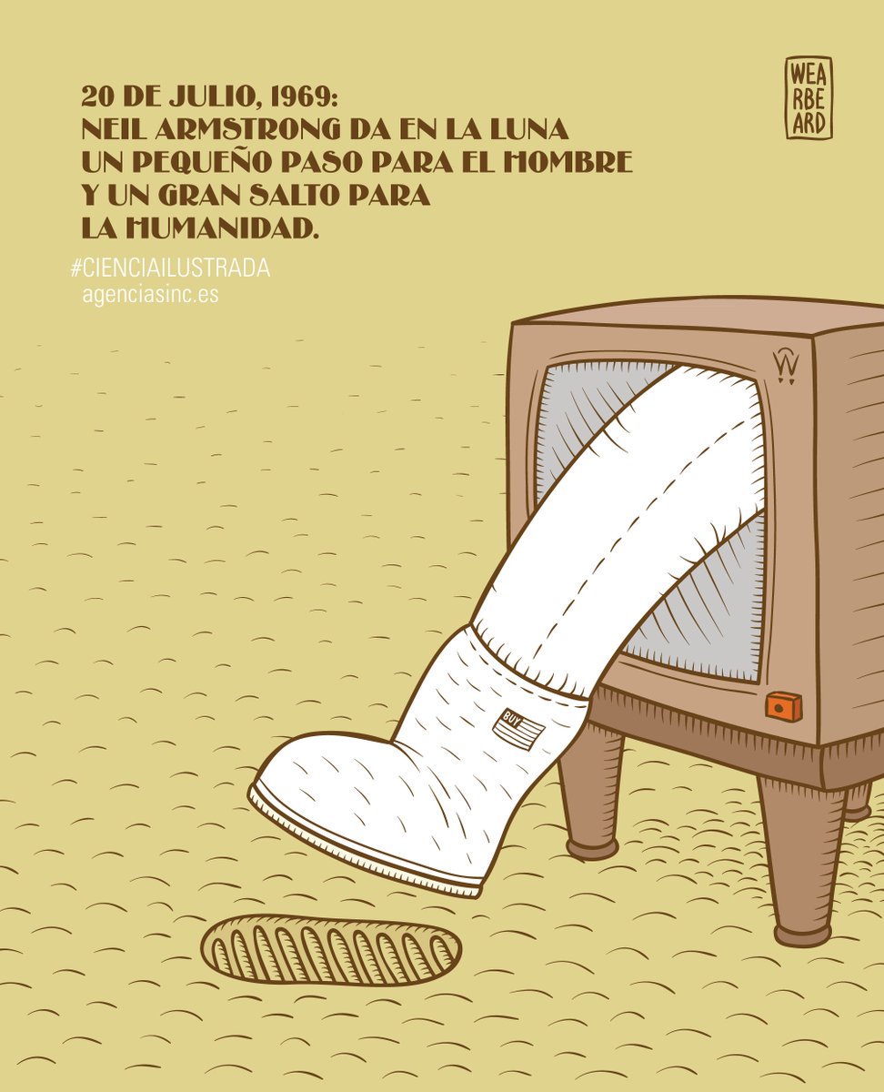 agencia_sinc's tweet image. #TalDiaComoHoy de 1969 hace 49 años, Neil Armstrong y Buzz Aldrin fueron los primeros en pisar la superficie de la Luna durante la misión #Apolo11 ltras cuatro días de travesía  bit.ly/2LcMmdz