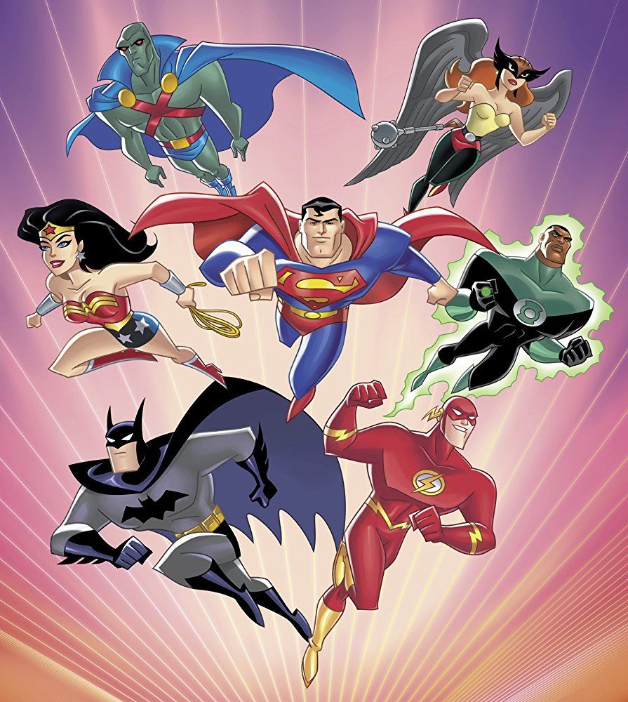 Мультсериалы про героев. Justice League Unlimited герои. Лига справедливости 2001 Супермен.