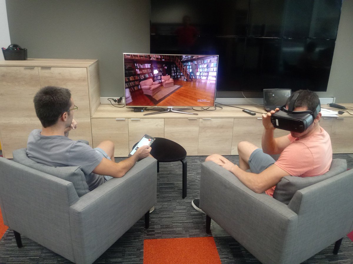 immersiatv's tweet photo. There has been a murder and you have to gather all the clues to discover the culprit! We are testing our pilot 3, a multi-player, multi-device investigation experience 🧐 #H2020 #VR #360video https://t.co/x4kMkHTtcw
