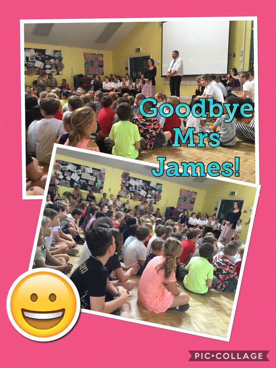 Goodbye Mrs James we’ll miss you.