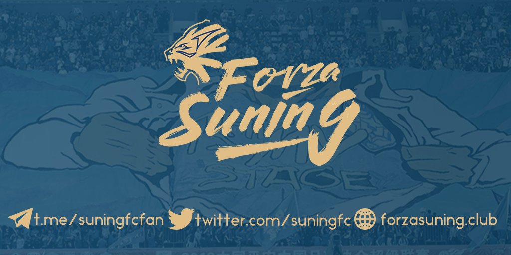 FCJiangsu's tweet photo. Jiangsu Suning FC News is now #ForzaSuning 🔵⚫ Welcome @_AlmightyMoses_ joining me (@Sunng) on the rebranded #ForzaSuning news account. We will cover news from Jiangsu Suning and its sibling @Inter, provide you in-depth prediction/review on our blog https://t.co/Mnf7r2WHxx https://t.co/Dbqey4Nice
