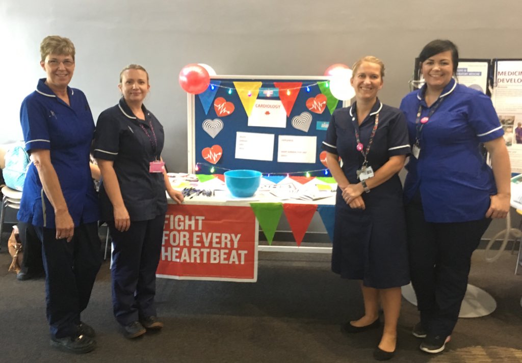 Heart Services ready for action at QMC recruitment day 10-2pm medical school @NUHMedicine @TeamNUH @NUH_ACU  @OxtonUnit @NUHNursing #teammedicine #teamcardiology