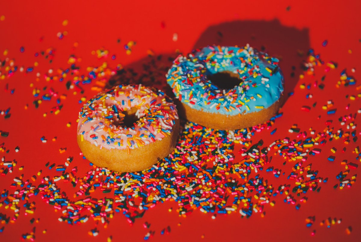 Name a more perfect duo... we’ll wait! Our classic doughnut with sprinkles is an all-time favorite.🍩