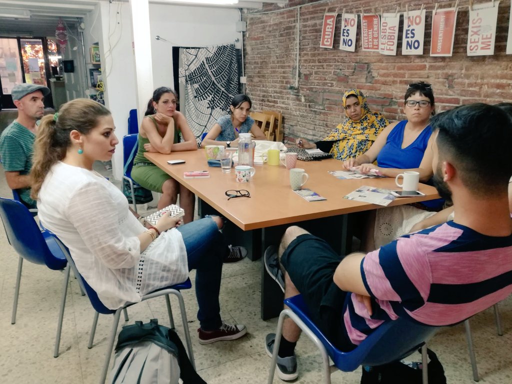 Aquests dies les activistes #YoungDefenders convidades de Palestina i el Sàhara han realitzat trobades p intercanviar idees i estratègies amb <a href="/Lejsee/">LEJSEE</a> <a href="/CCARefugi/">Comissió Catalana d'Acció pel Refugi</a> <a href="/tancadaperdrets/">Tancada per drets</a> <a href="/CNJCat/">Consell Nacional de la Joventut de Catalunya</a> 
<a href="/cjbcn/">Consell de la Joventut de Barcelona</a> <a href="/proucomplicitat/">ProuComplicitat #AturemElGenocidi</a> @FederacioACAPS <a href="/novact__/">NOVACT</a> <a href="/Sahara_Dempeus/">Sahara_dempeus</a>

Moltes gràcies a totes!