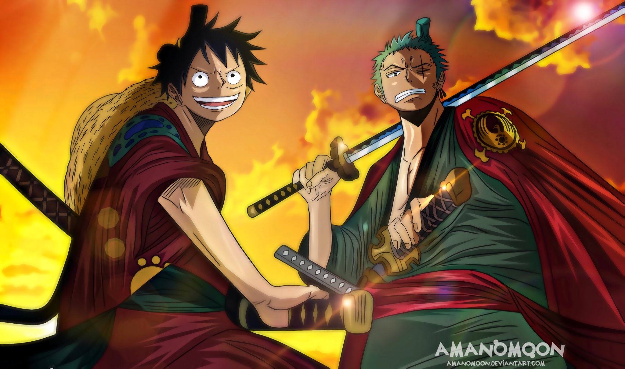 𝗣𝗔𝗡𝗗𝗔𝗠𝗔𝗡 ☄️ on Twitter: "#OnePiece 912 Zoro & Luffy are back ! #キャロット