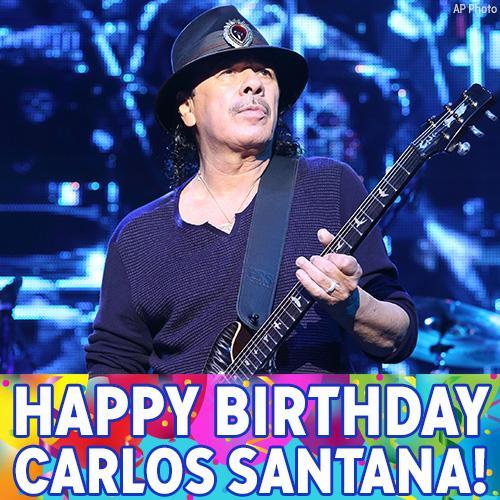 Happy birthday to legendary guitarist #CarlosSantana! <a href="/SantanaCarlos/">Carlos Santana</a>