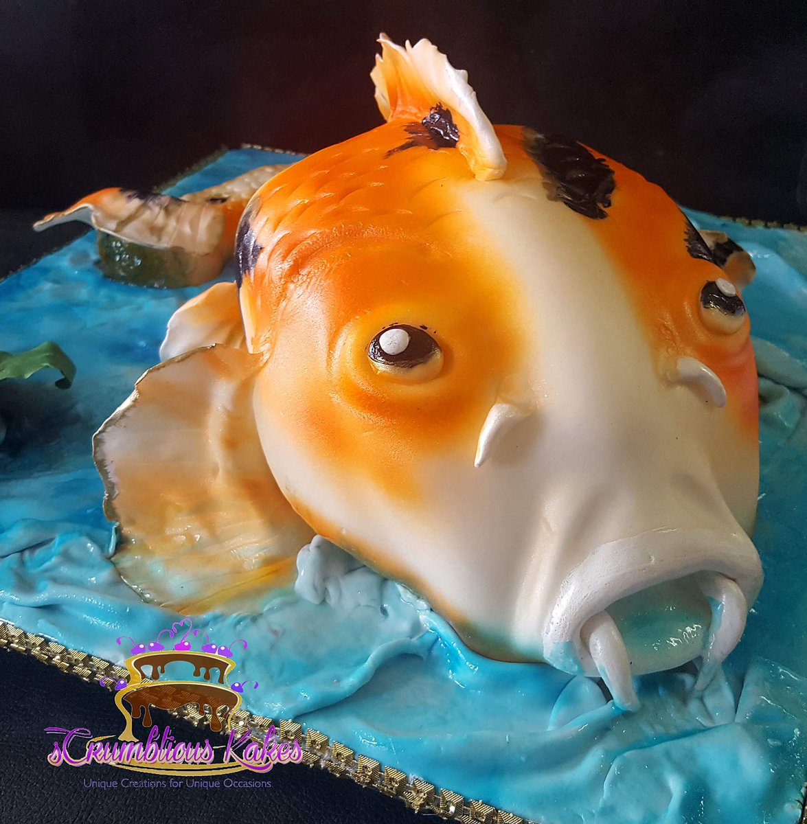 sCrumbtiousK's tweet photo. It has been a year already since I made this rum cake for my cousin's 50th birthday!
#koikarp #fish #rumcake #birthdaycake #sCrumbtiousKakes https://t.co/SSG1np3s9D