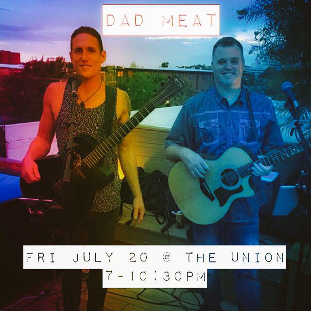 theunionok's tweet photo. You need more “Dad Meat” in your life….the musical kind!! 

(Get your mind out of the gutter!!) 

Tonight at 7:00pm. 

Dinner. 

Drinks. 

Dad Meat. https://t.co/80wLgtVo9t