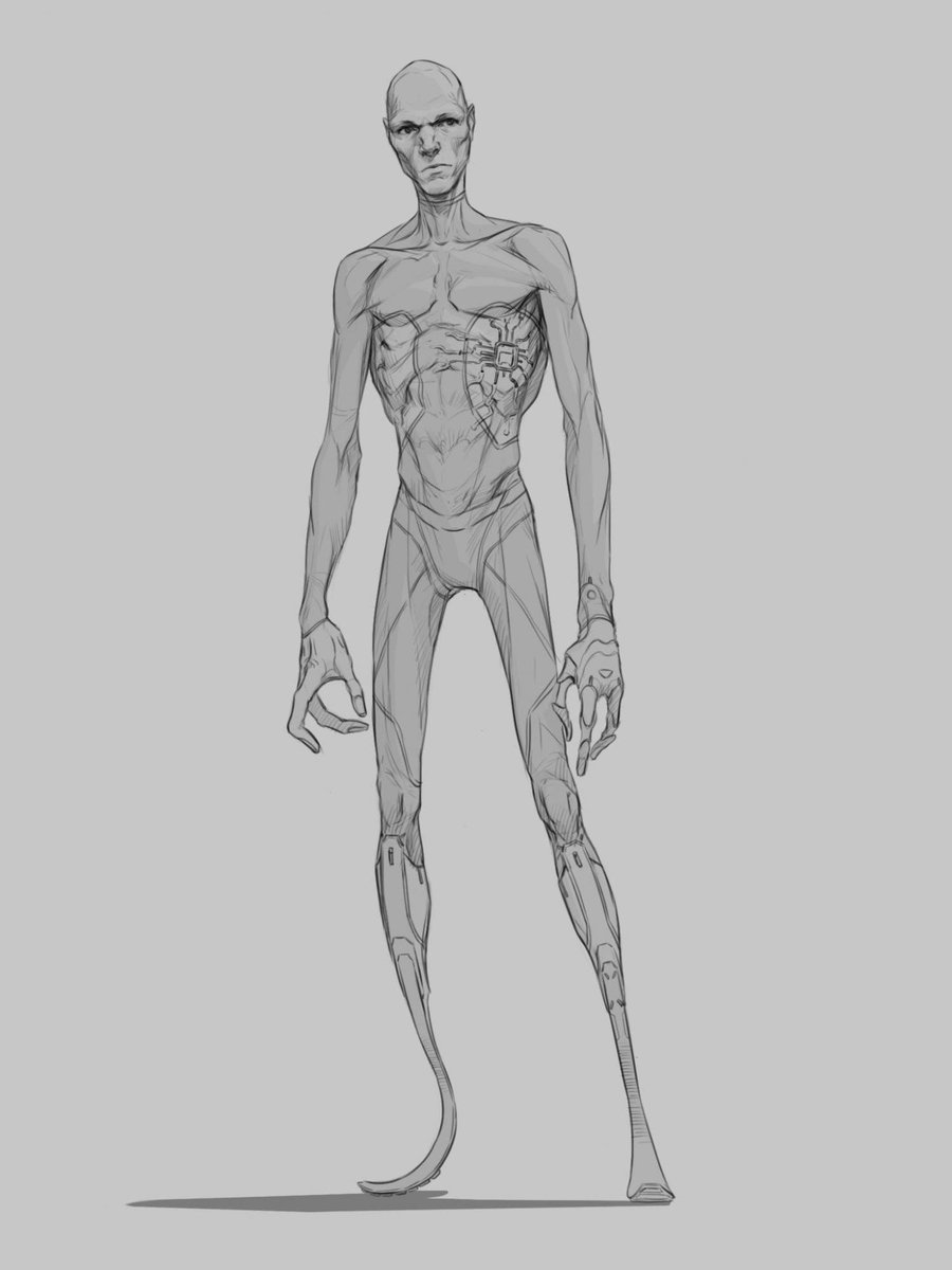And one more. Realizzed we were running low on cyborgs. So yeah... this happened. #art #gamedev #gamedevelopment #indiegames #IndieGameThursday #IndieGameDev #sketch #2d