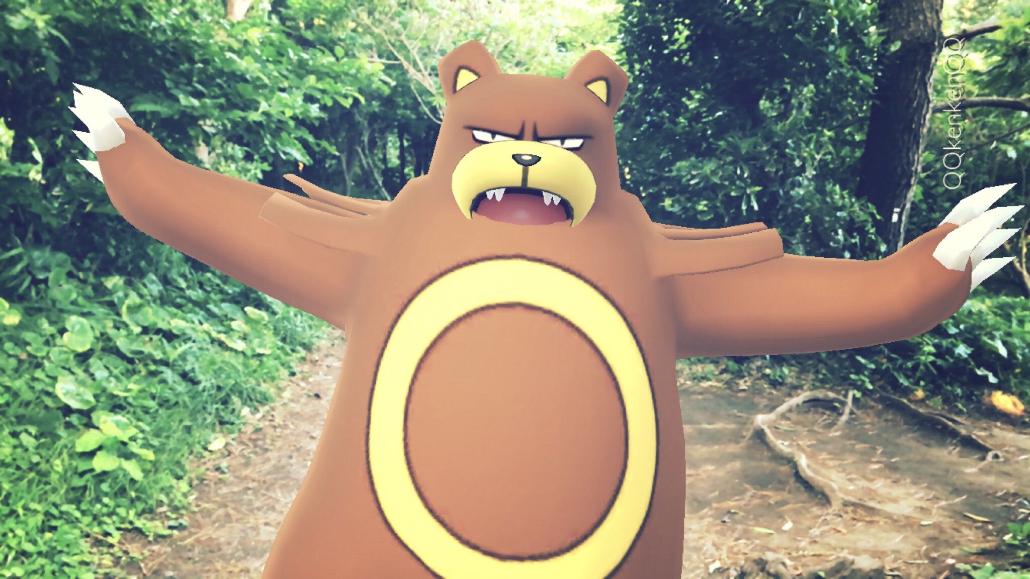 Kenken 明日から夏休みですね 登山などする際は 充分に リングマ クマ に気をつけてください Ursaring クマ クマ注意 Pokemongo ポケモンgo ポケモンgo写真 ポケモンar写真 ポケモンgoar写真 ポケットモンスター ポケモン Pokemon