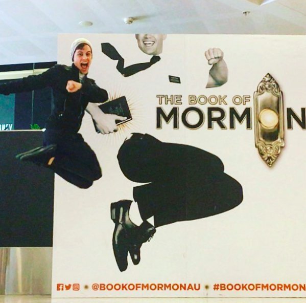 Happy Friday! Elder Davis <a href="/BillyBourchier/">Billy Bourchier</a> giving us serious #JumpGoals 💯 #BookOfMormonAU