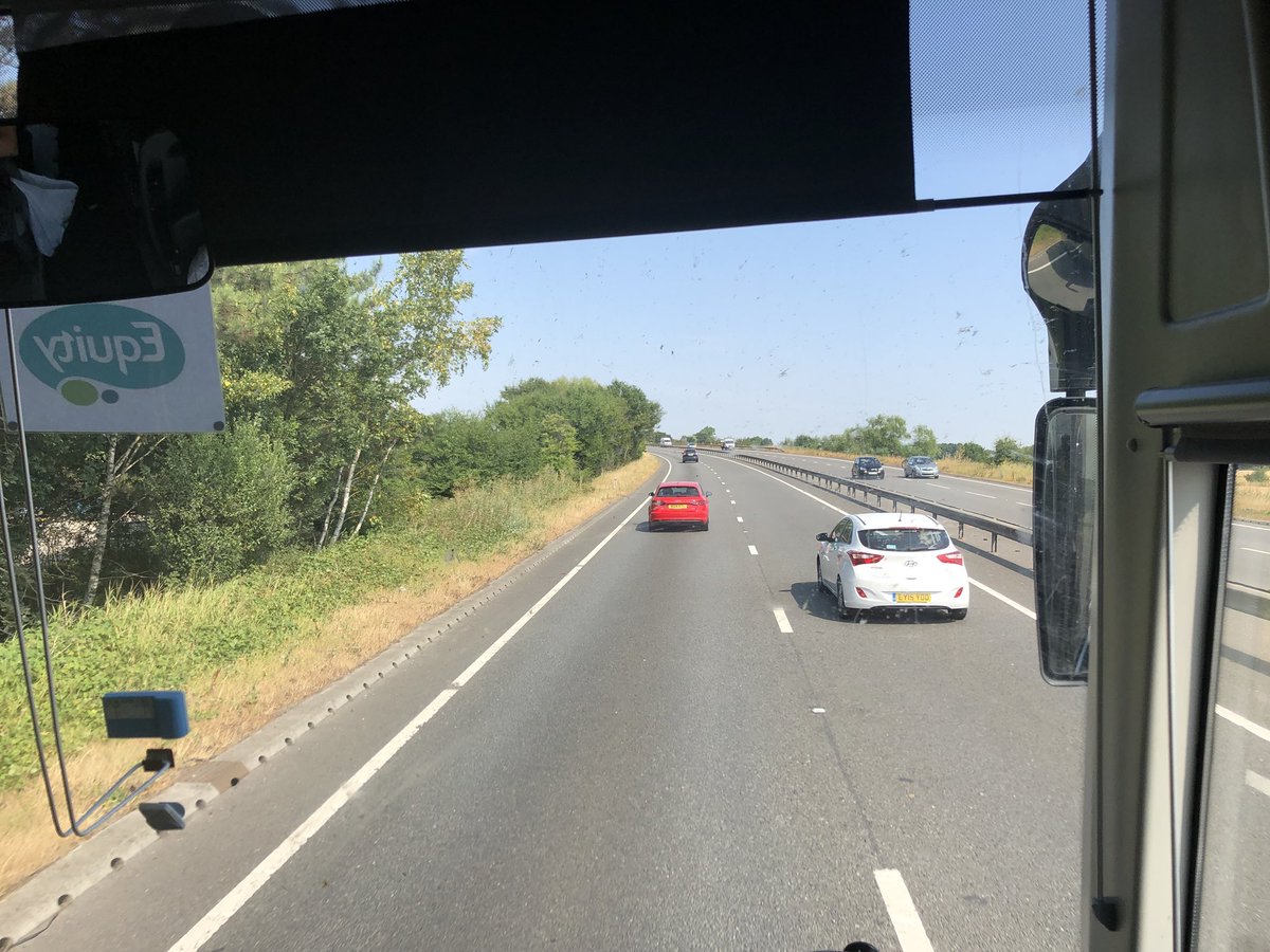 DTEAHS's tweet photo. We’ve left Grantham and the roads seem clear currently. ETA is still 12:30 and is unlikely to change. @AHSYork https://t.co/dthdxkbTP6