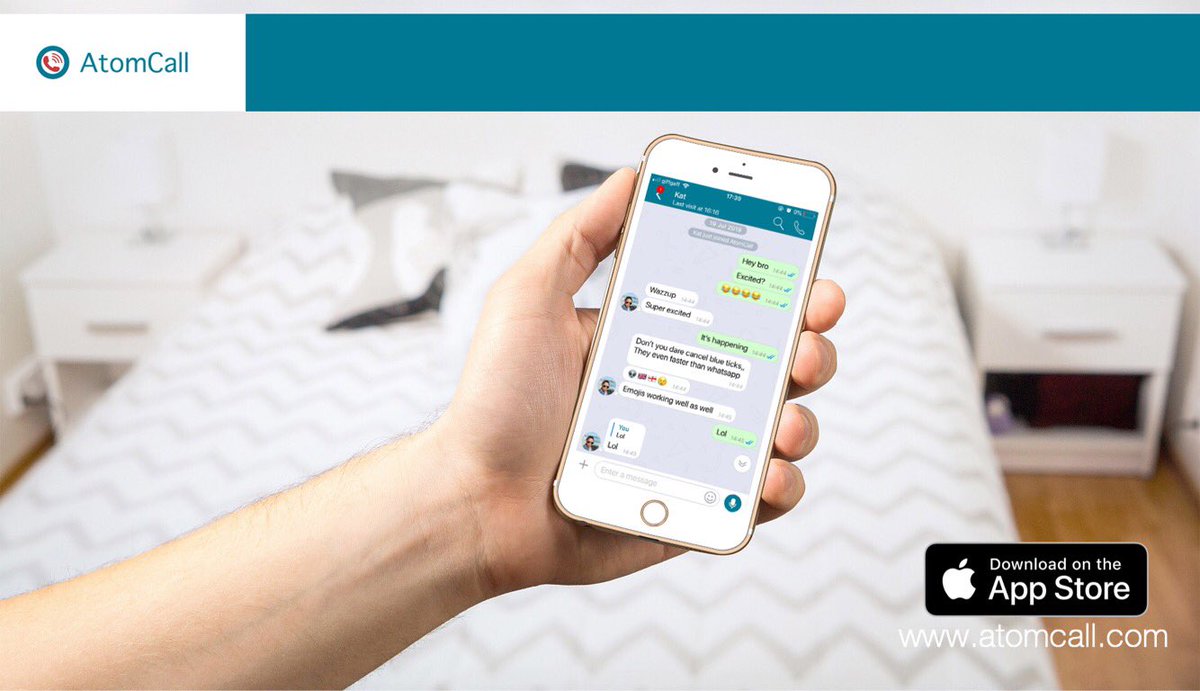 atomcallreal's tweet photo. “Hello World”
AtomCall soft phone is here!
If you are on IOS, Download our low data usage new soft phone with free app to app Chat. Low data usage, HD video & audio calls, HD international direct calls. Android version available August 13th. #AtomCall https://t.co/T56c8pEKhR