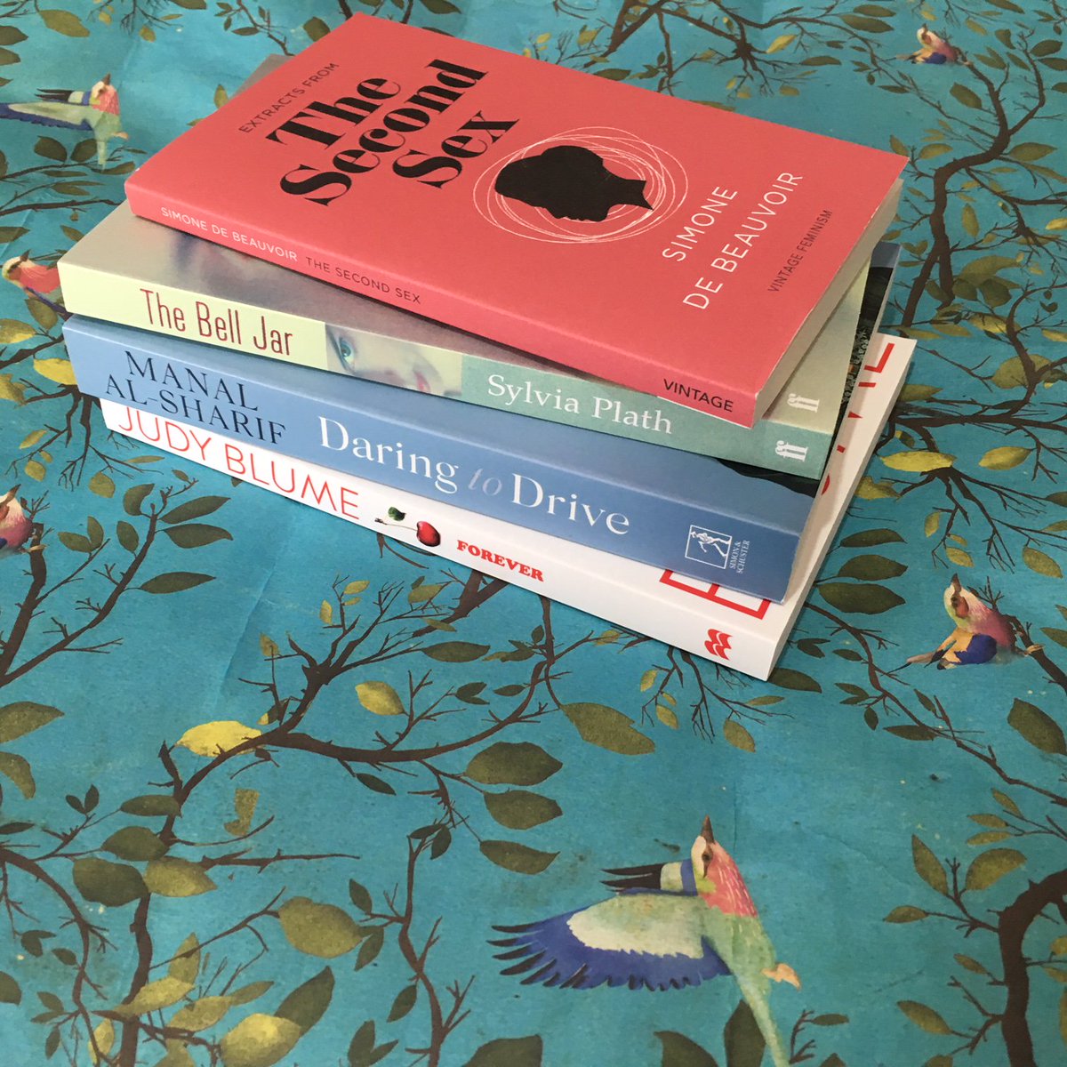 From Sylvia Plath to Judy Blume: simply RT and follow us to win this brilliant stack of feminist classics as chosen by <a href="/dollyalderton/">Dolly Alderton</a>, <a href="/junodawson/">Juno Dawson</a> and more at our <a href="/LatitudeFest/">Latitude Festival</a> event last week!