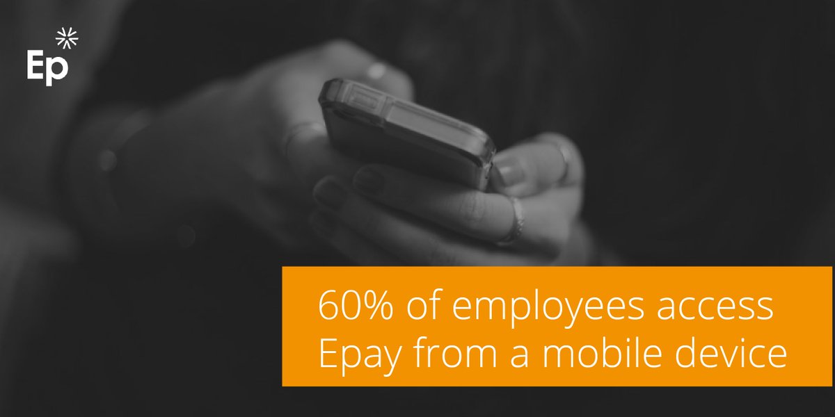 Aceni_Epay's tweet photo. #FridayFact: On average, 60% of employees access Epay from a mobile device. https://t.co/FlyCcDmjPx #thinkmobilefirst #payroll #epayslips https://t.co/1LlX2fuRn9