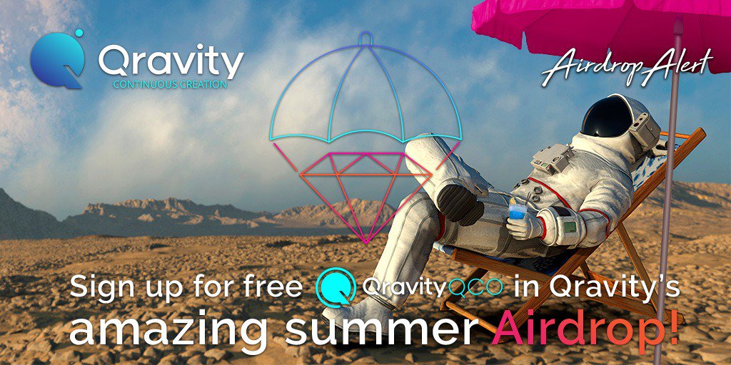 Airdropalertcom's tweet image. QRAVITY EXCLUSIVE AIRDROP 📢-⭐⭐⭐⭐⭐5/5 stars-💰~$7.50+ref

🔹Phase 3 = LIVE 😍 
🔹85 QCO Free ➤ just for joining Telegram &amp;amp; Twitter  
🔹Refer friends to earn more!
🔹Limited 6000 spots

Claim airdrop airdropalert.com/join/qravity  🚀

#Qravity #crypto #ICO #airdrop #airdropalert