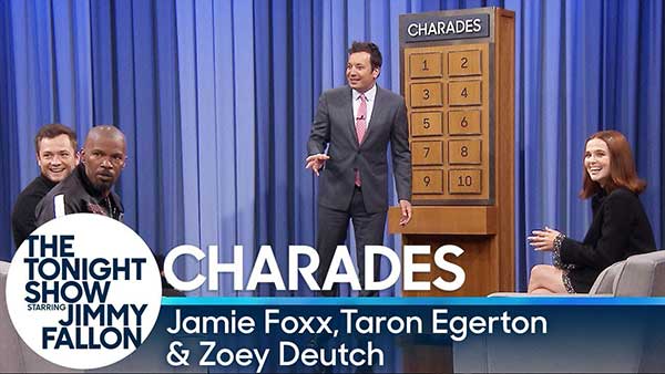 GagsBox's tweet photo. #Charades #Game with Jamie Foxx, Taron Egerton and Zoey Deutch https://t.co/6ccdkdJhqq #Funny #Videos #JamieFoxx #JimmyFallon #TaronEgerton #ZoeyDeutch https://t.co/Cl7XN0KK7r