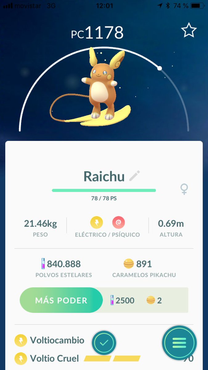 Ash_Ketchum81's tweet photo. Ya eres mio😍 #PokemonGO https://t.co/TYpFfp2HMN