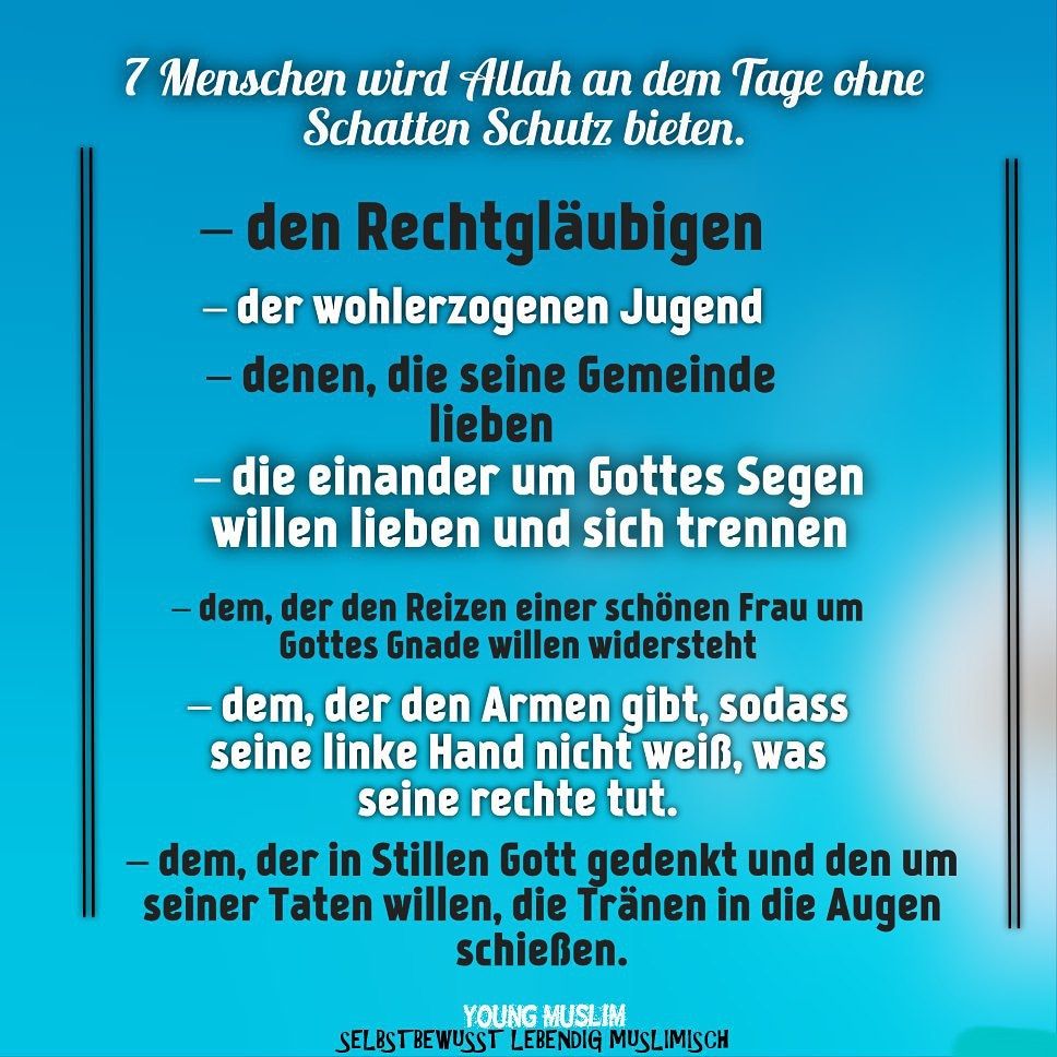 YMuslimWorld's tweet photo. 7 #Menschen 

#Selbstbewusst #Lebendig #Muslimisch #islam #allah #quran #young #muslim #pray #youngmuslim #world #twitter #instagram #snapchat #telegram #facebook #youtube #rechtgläubigen #segen #gnade https://t.co/Tyv8eKuqzY