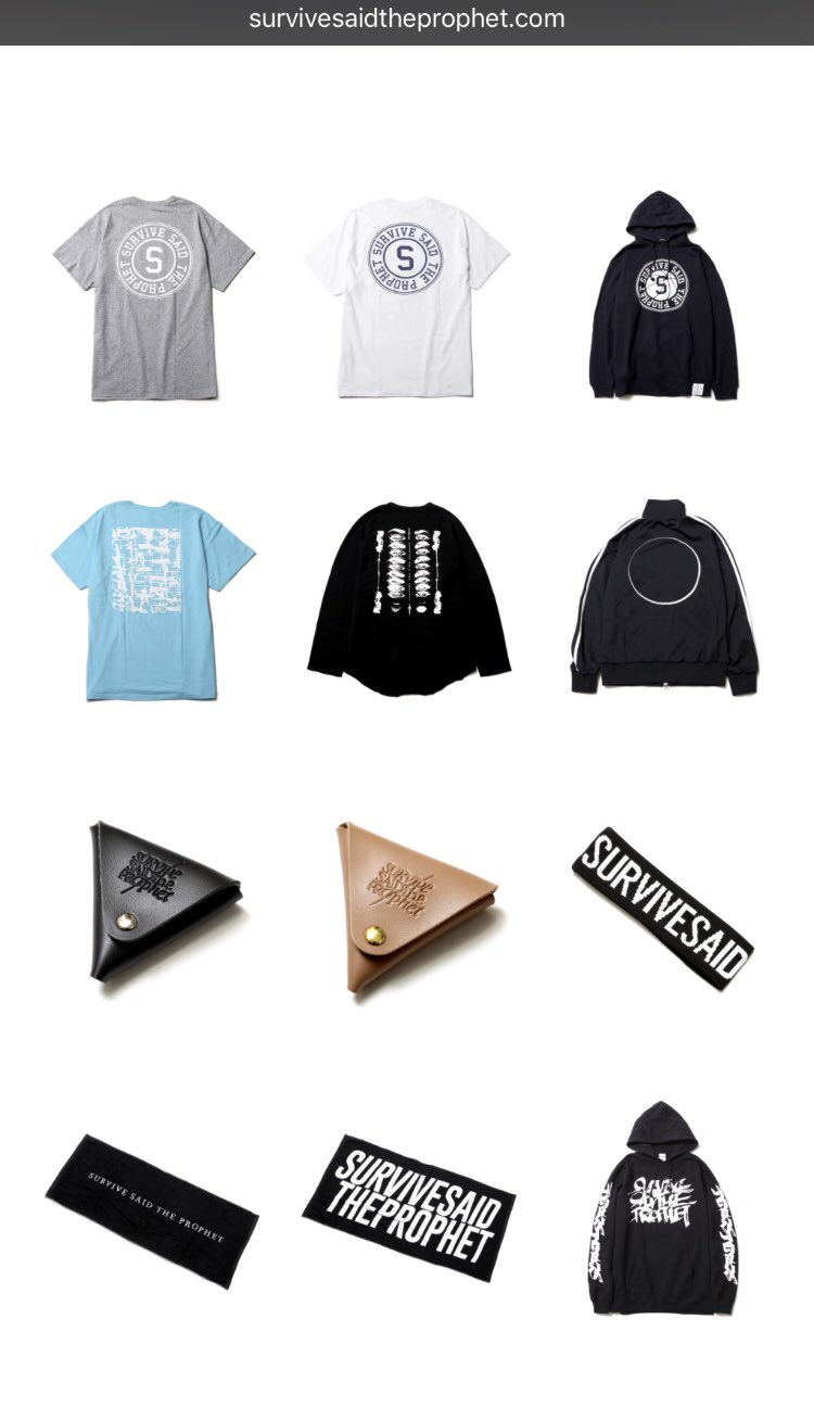 サバプログッズ  SURVIVE SAID THE PROPHET Survive Said The Prophet OFFICIAL WEB : MERCH