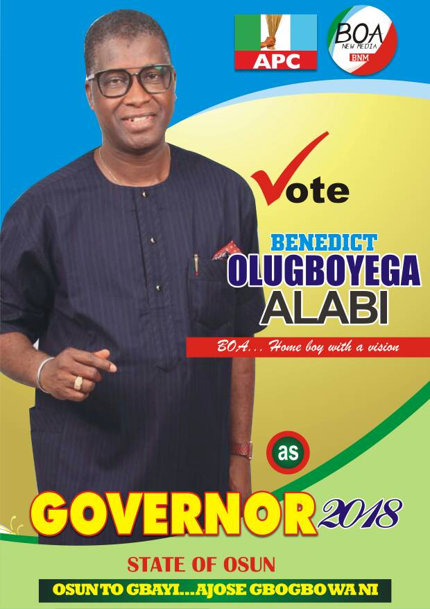 BOA4GOV's tweet photo. OSUN 2018....
TOGETHER WE WILL GET TO THE CRUSADE GROUND,  NOTHING FORSAKE MY AMBITION. BOA @krad2018 @titilolaAlab https://t.co/TdhtPB7EKk