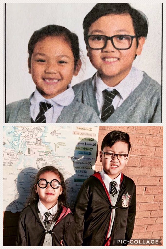 KayFestejo's tweet photo. @StBernsPrimary #FinalFriday  #Leavers2018  #Year6 Brent's pics with her sister from Year4-6. He enjoyed his 11th birthday with his school friends!As much as he enjoyed his stay at St.Bernadette's since nursery!He will surely miss everybody esp going to school with his sister❤️ https://t.co/ZRZ3lBOInt