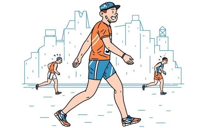 runnersworldza's tweet image. Walking isn't cheating! In fact, it can help you run faster and get that PB. bit.ly/2uQBx5z