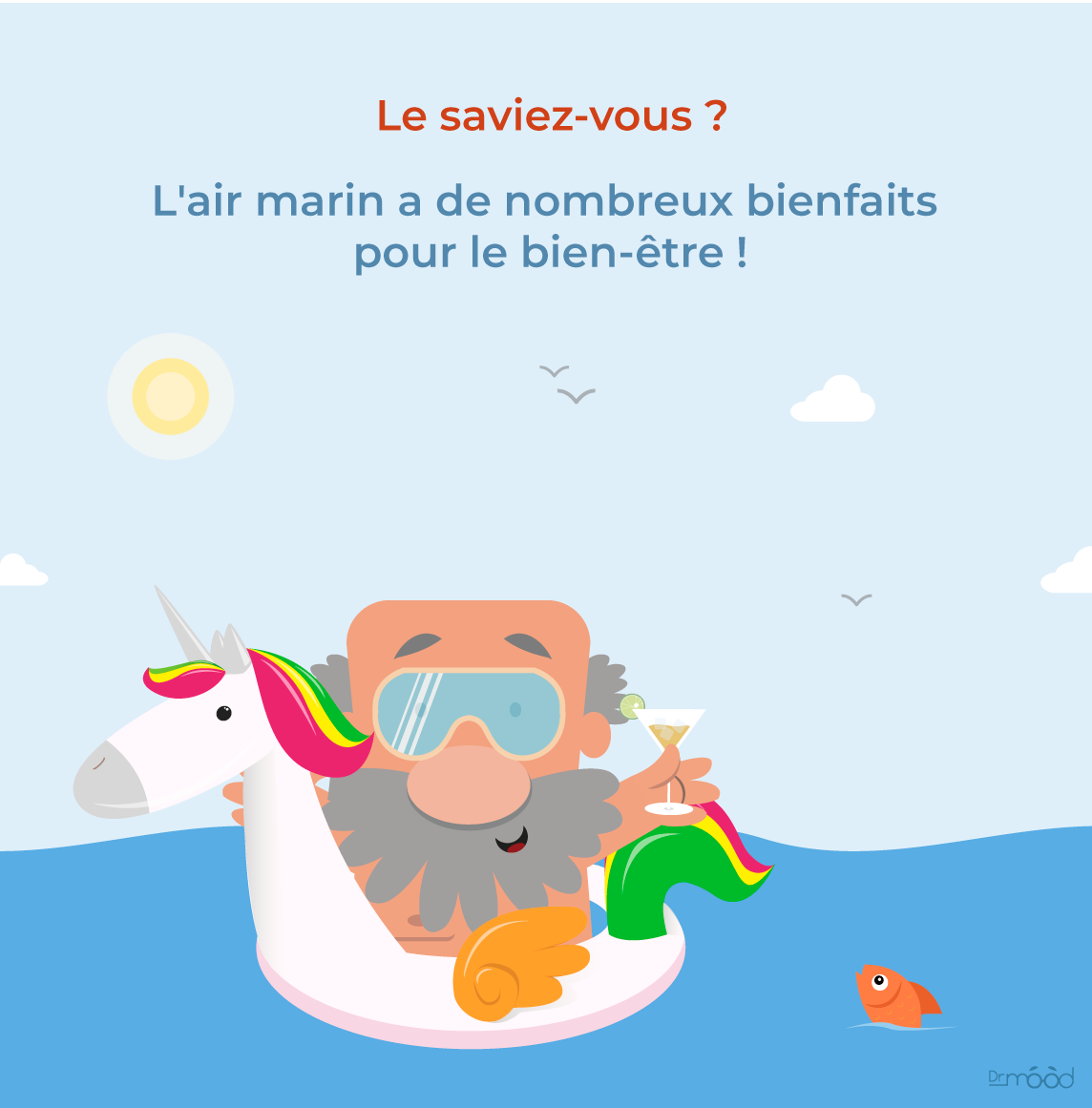 [ #AIR #MARIN ] 🏖️
Riche en ions négatifs, l'air du bord de #mer a la réputation, bien méritée, d'être bon pour la santé 😚 Les ions négatifs apportent bien-être et détente. Ils soulagent des maux tels que la dépression, la fatigue...💦