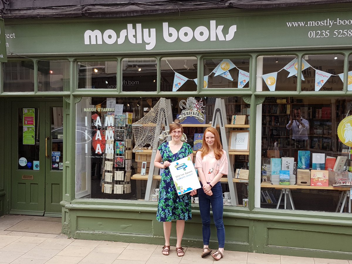 Beatrice is doing a terrific job at Mostly Books, Abingdon. Mr Fulwell caught her just before she went into a sales meeting; she's truly taken over! #takeoverday