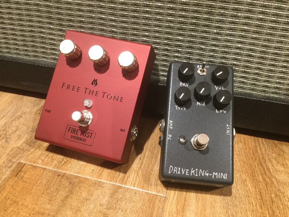 shibuyakey's tweet photo. Marshall サウンドならコレ!!Part.9
王道のブリティッシュロックサウンドを再現したFREE THE TONE FIRE MIST、そしてShin's music DRIVE KING MINI。
Marshall系以外のアンプでもMarshallサウンドを再現すべく開発されたペダルです。#marshall #FIREMIST #DRIVEKING #FREETHETONE #Shinsmusic https://t.co/H1iV23TLdl