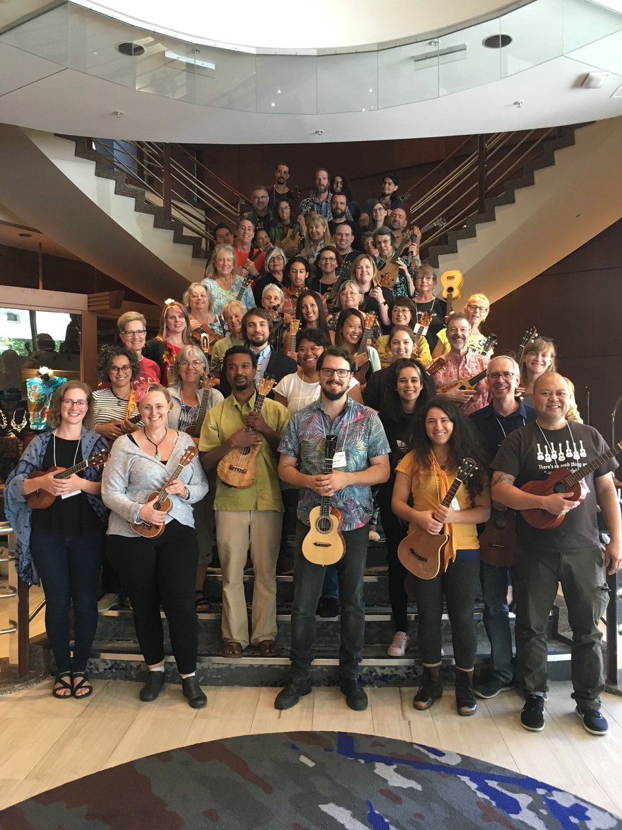 jhuilele's tweet photo. That’s a wrap for the Vancouver institute of #JHUI2018 with this amazing group of people. Go forth and teach music through the #Ukulele 🎼🎵🎶 https://t.co/qiNVEGFLw4