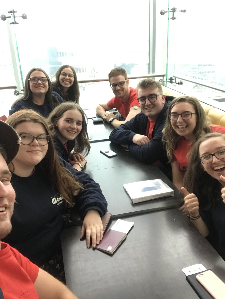 2018Team27's tweet photo. Hello Dublin Airport! All made it safe down on the bus. Heading for food before our flight now! We are ready to go @exodusdisciples #LadsHoliday #OnlyJoking #AbandonOrdinary https://t.co/WCztOxGDh8