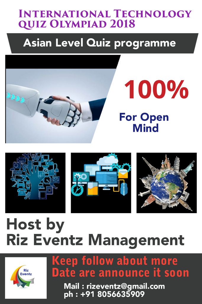 rizeventz1's tweet image. #Rizeventz #Riz #Eventz #Management
#Asian #Quiz #programme 2018 #October21st