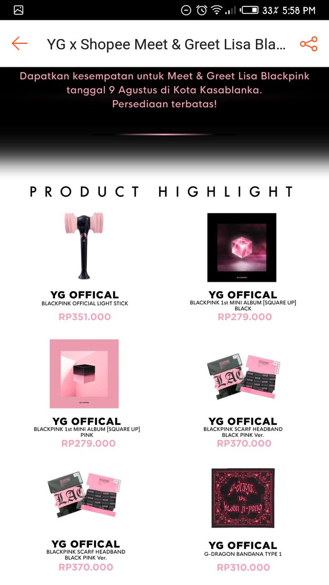 APAAAANNNNNNN ANJENGGGGGGGG 

YG x Shopee Meet &amp; Greet Lisa Blackpink | Coming Soon | 30 Jul - 6 Aug