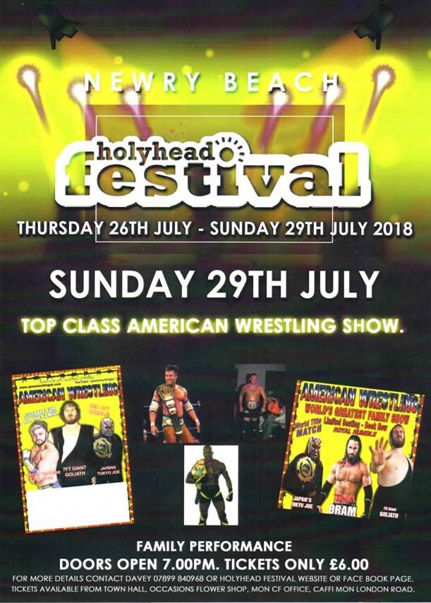 Holyhead Festival July 26th-29th
Ariana Grande Tribute for the kids Thurs, Beach Boys Tribute for the grownups Fri, Oasis for the rock kids Sat and wrestling for all the family Sun

Contact us direct for tickets, selling fast!!!!

Please like and retweet
<a href="/AngleseyScMedia/">Anglesey socialmedia</a>