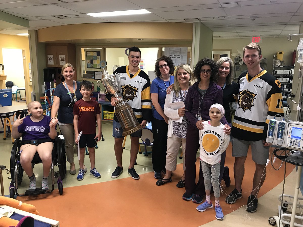 Nick Caamano (@nickcaamano10) on Twitter photo Thanks <a href="/mch_childrens/">McMaster Children's Hospital</a> for letting <a href="/brandonsaigeon/">Brandon Saigeon</a> and I bring the cup to all the kids. Had an awesome time sharing some laughs and smiles with everyone 😀😀 <a href="/BulldogsOHL/">Brantford Bulldogs</a> Thanks <a href="/mch_childrens/">McMaster Children's Hospital</a> for letting <a href="/brandonsaigeon/">Brandon Saigeon</a> and I bring the cup to all the kids. Had an awesome time sharing some laughs and smiles with everyone 😀😀 <a href="/BulldogsOHL/">Brantford Bulldogs</a>
