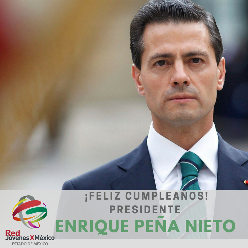 rjxm_edomex's tweet photo. La familia de #LaRedMásFuerte le deseamos un feliz cumpleaños a nuestro amigo Presidente de México 🇲🇽 @EPN . Que sea un nuevo año de éxitos y bendiciones. 🎂🎊 Aprovechamos la ocasión para reiterarle nuestro profundo respeto y gran admiración. https://t.co/ZOfmlIlhQx